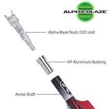 Nock TenPoint AlphaBlaze Lighted HP Green 3p