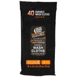 Wash Cloth Dead Down Wind Black Premium 40ct